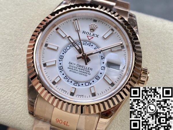 Noob Factory Rolex Watches Sky Dweller M326935-0005 White