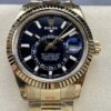 Sky-Dweller Rolex Gold M326938-0004 Black Dial Noob Factory