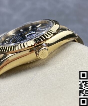 Sky-Dweller Rolex Gold M326938-0004 Black Dial Noob Factory