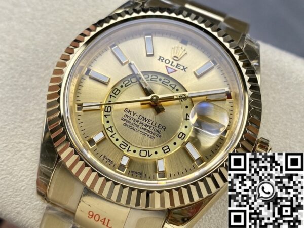 Rolex Sky Dweller Watches M326933-0009 Golden Noob Factory