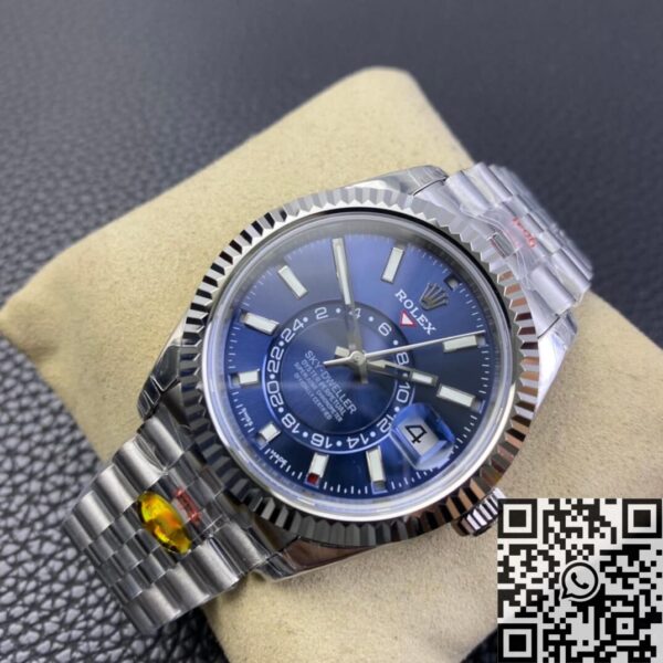 Noob Factory Fake Rolex Sky Dweller M326934-0004 Blue Dial