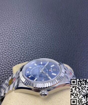 Noob Factory Fake Rolex Sky Dweller M326934-0004 Blue Dial