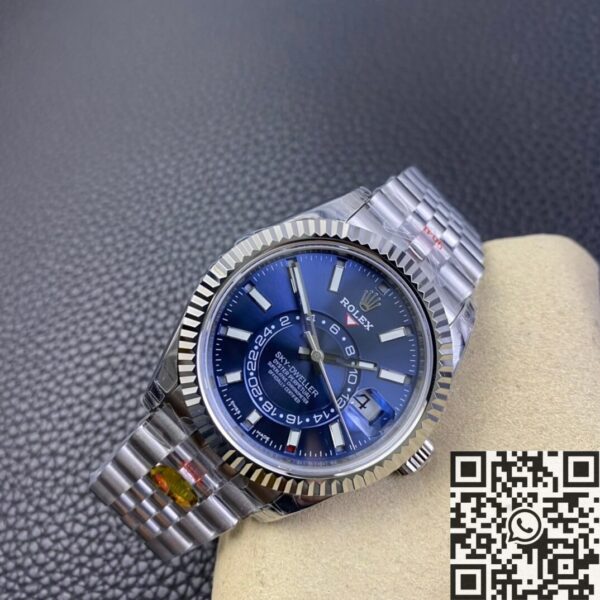 Noob Factory Fake Rolex Sky Dweller M326934-0004 Blue Dial
