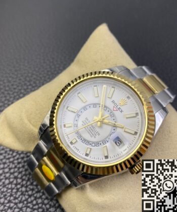 Noob Factory Replica Rolex Sky Dweller M326933-0009 White Dial
