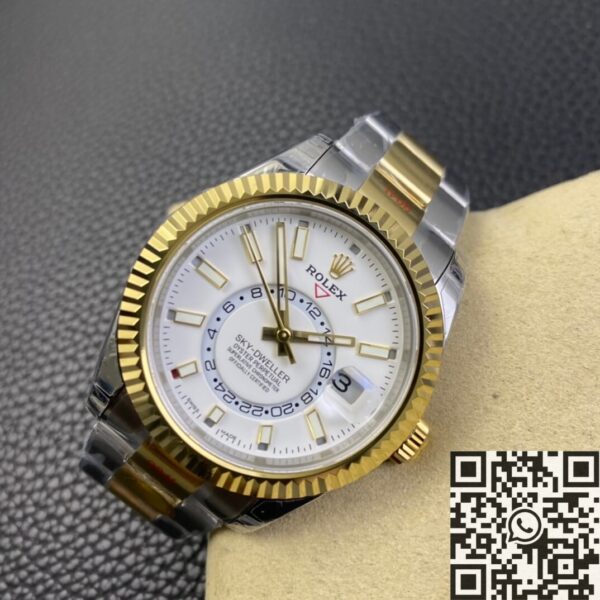Noob Factory Replica Rolex Sky Dweller M326933-0009 White Dial