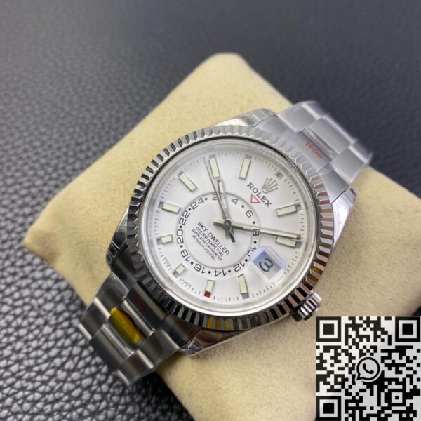 Sky Dweller Fake Watches Rolex M326934-0001 White Dial