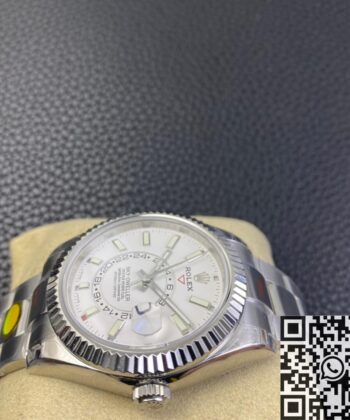 Sky Dweller Fake Watches Rolex M326934-0001 White Dial