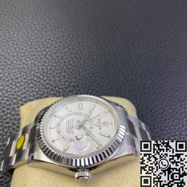 Sky Dweller Fake Watches Rolex M326934-0001 White Dial