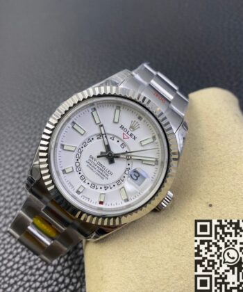 Sky Dweller Fake Watches Rolex M326934-0001 White Dial