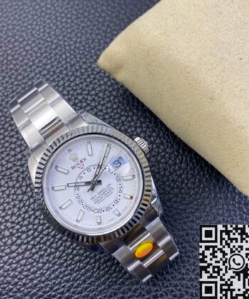 Sky Dweller Fake Watches Rolex M326934-0001 White Dial