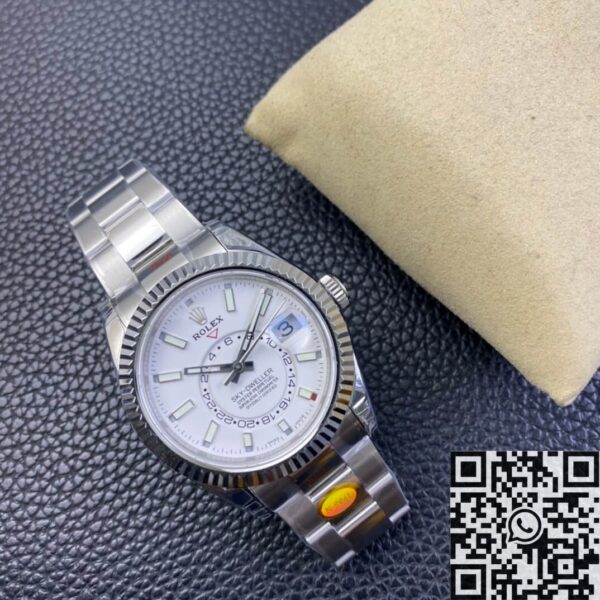 Sky Dweller Fake Watches Rolex M326934-0001 White Dial