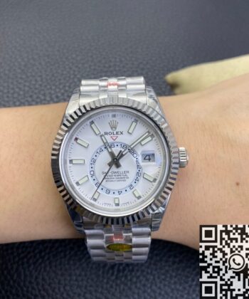 Rolex Sky Dweller Oyster M326934-0002 White Dial Noob Factory
