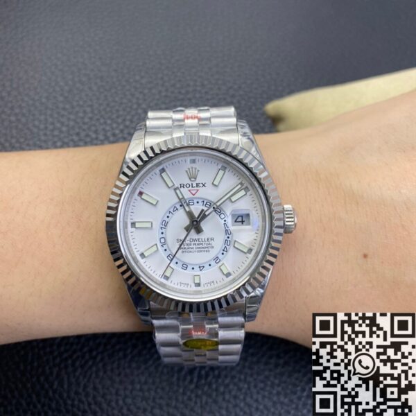Rolex Sky Dweller Oyster M326934-0002 White Dial Noob Factory