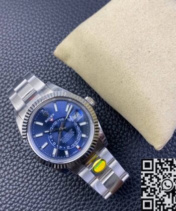 Noob Replica Sky Dweller Rolex M326934-0003 Blue Dial Watch