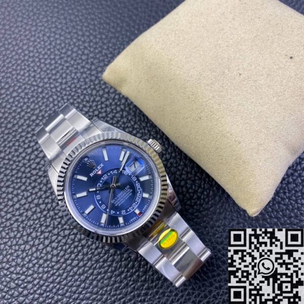 Noob Replica Sky Dweller Rolex M326934-0003 Blue Dial Watch