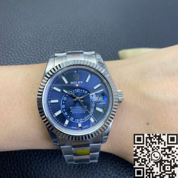 Noob Replica Sky Dweller Rolex M326934-0003 Blue Dial Watch