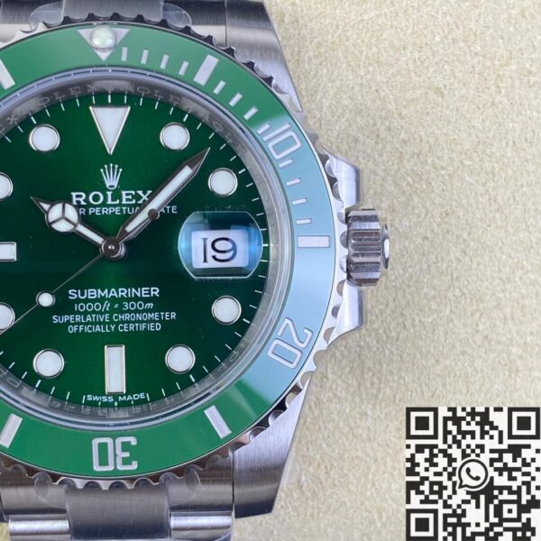 Submariner Rolex 116610LV-0002 Green Dial Size 40mm Watch