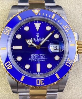 Rolex Submariner Blue M126613LB-0002 Gold Watch Size 41mm