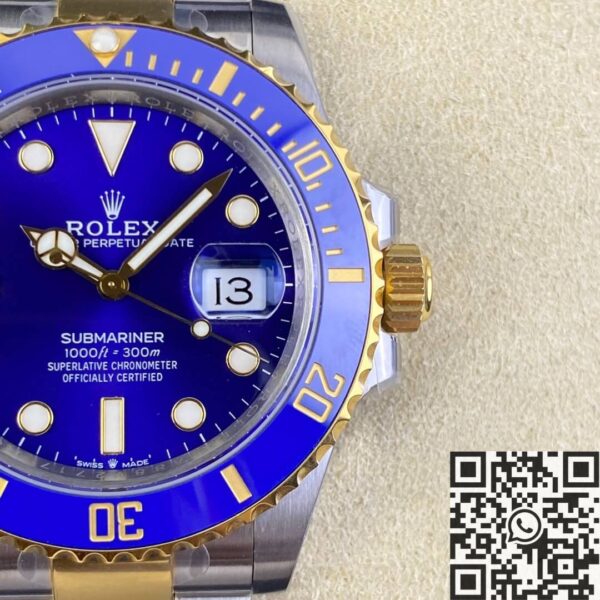 Rolex Submariner Blue M126613LB-0002 Gold Watch Size 41mm