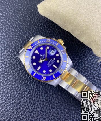 Rolex Submariner Blue M126613LB-0002 Gold Watch Size 41mm