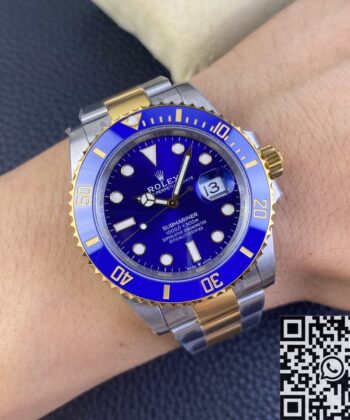 Rolex Submariner Blue M126613LB-0002 Gold Watch Size 41mm