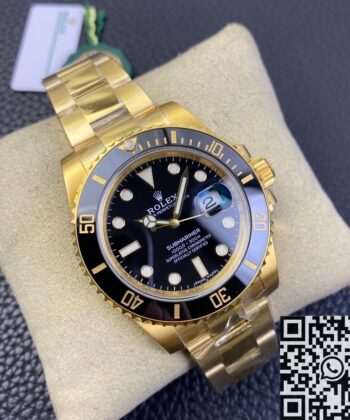 Rolex Submariner Date 116618LN-97208 Gold Watch Size 40mm