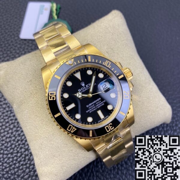 Rolex Submariner Date 116618LN-97208 Gold Watch Size 40mm