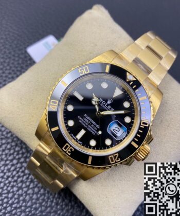 Rolex Submariner Date 116618LN-97208 Gold Watch Size 40mm
