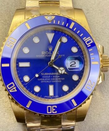 Rolex Submariner Msrp M116618LB-0003 Gold Watch Size 40mm