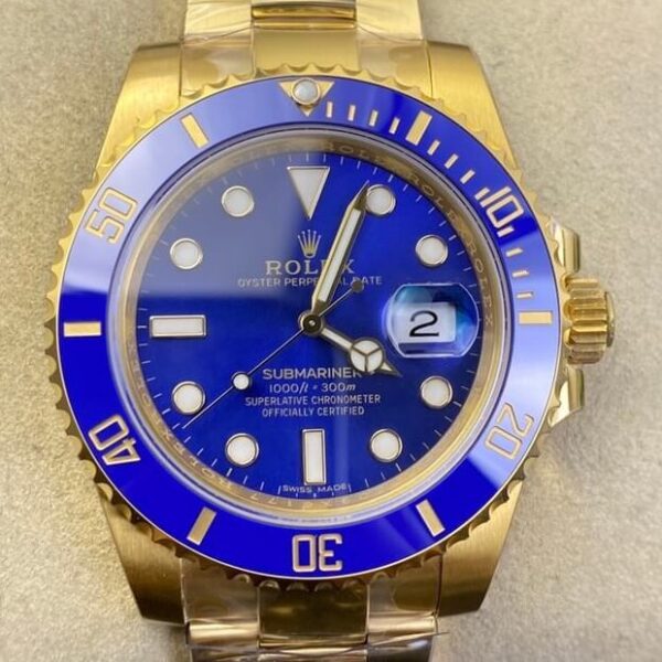 Rolex Submariner Msrp M116618LB-0003 Gold Watch Size 40mm