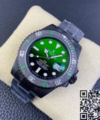 Rolex The Submariner Custom Gradient Green Size 40mm Watch