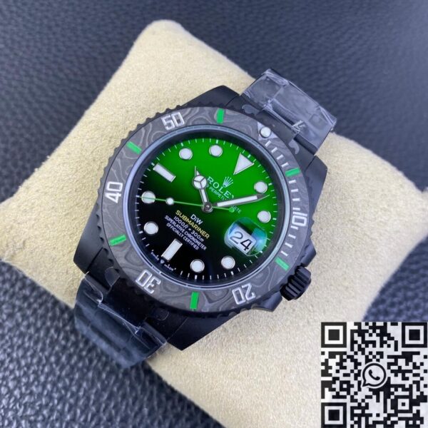 Rolex The Submariner Custom Gradient Green Size 40mm Watch