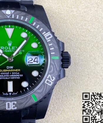 Rolex The Submariner Custom Gradient Green Size 40mm Watch