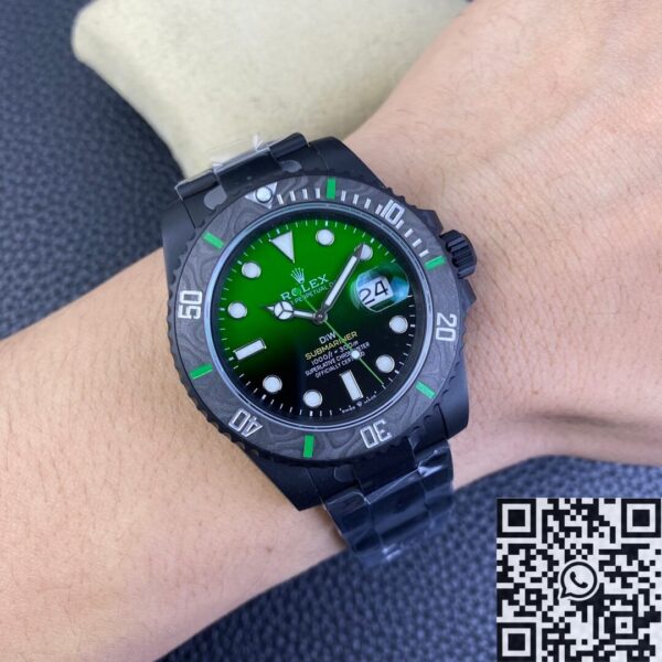 Rolex The Submariner Custom Gradient Green Size 40mm Watch