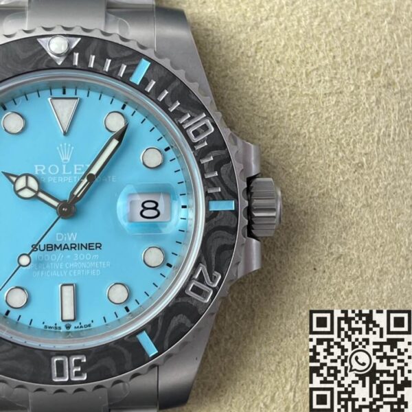 Rolex Men's Submariner​ Custom Tiffany Blue Size 40mm Watch
