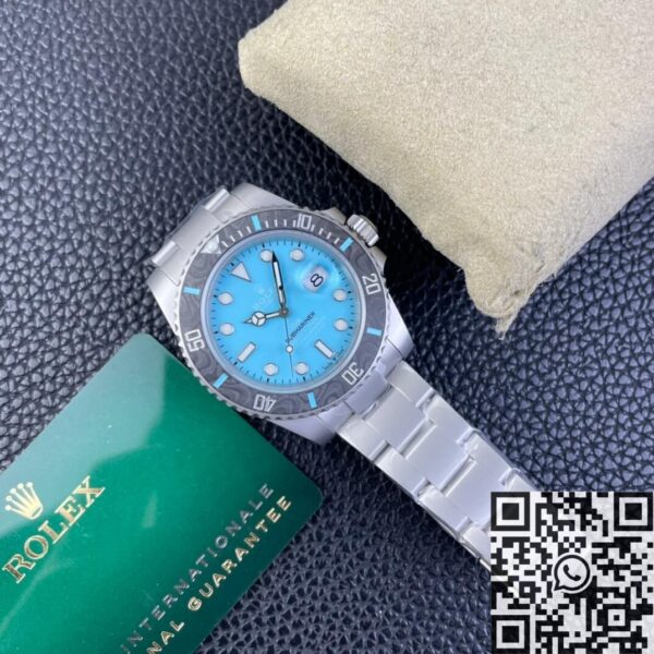 Rolex Men's Submariner​ Custom Tiffany Blue Size 40mm Watch