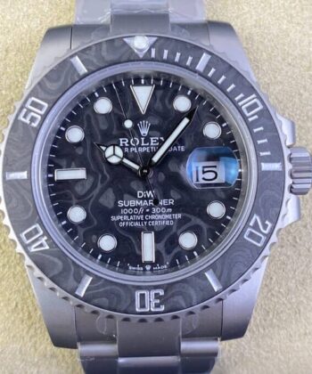 Rolex Submariner Replica Custom Carbon Fiber Dial Size 40mm