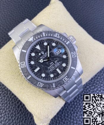 Rolex Submariner Replica Custom Carbon Fiber Dial Size 40mm