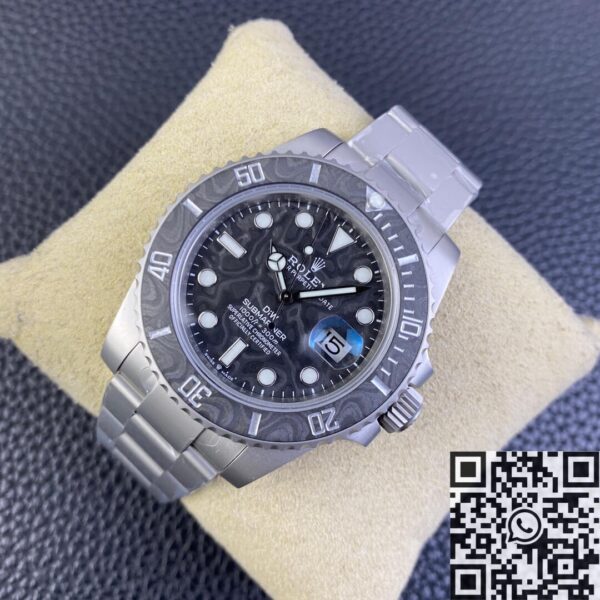 Rolex Submariner Replica Custom Carbon Fiber Dial Size 40mm