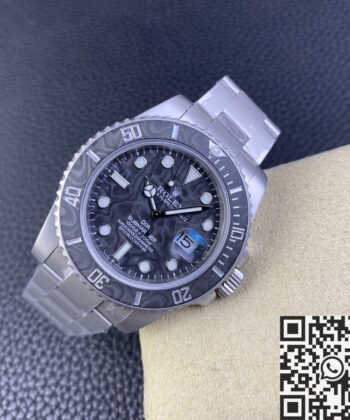Rolex Submariner Replica Custom Carbon Fiber Dial Size 40mm