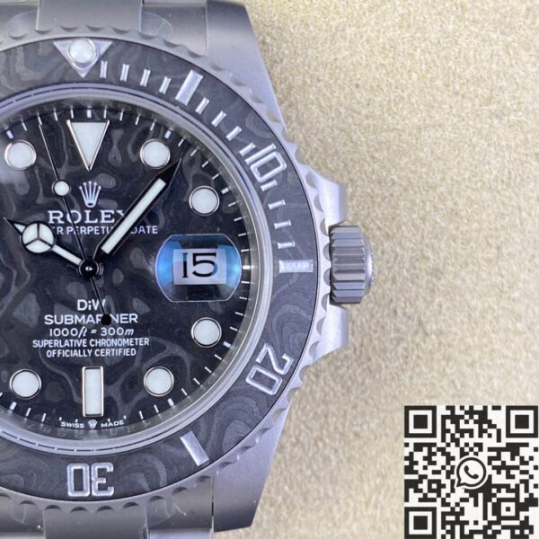 Rolex Submariner Replica Custom Carbon Fiber Dial Size 40mm