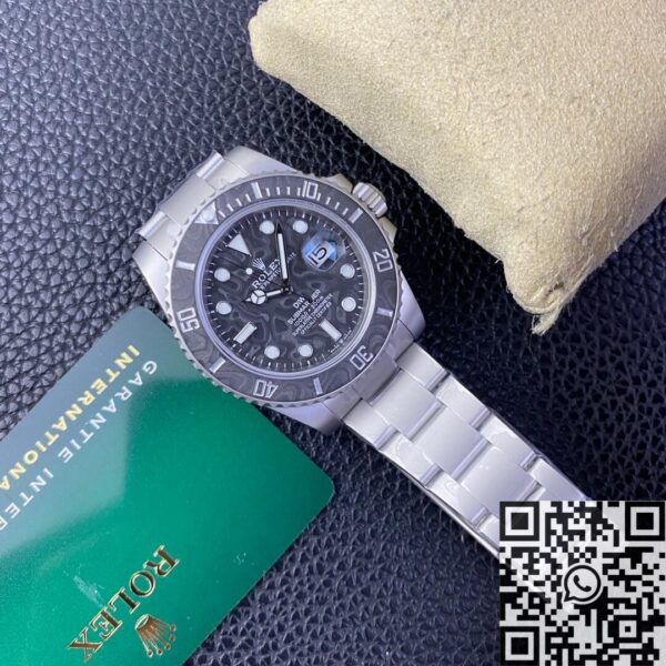 Rolex Submariner Replica Custom Carbon Fiber Dial Size 40mm