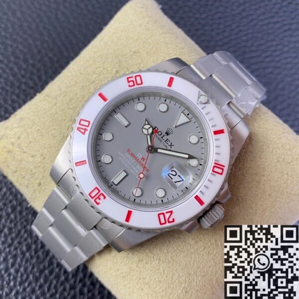 Rolex.Submariner Custom White Ceramic Bezel Size 40mm Watch