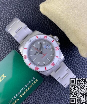 Rolex.Submariner Custom White Ceramic Bezel Size 40mm Watch