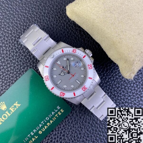 Rolex.Submariner Custom White Ceramic Bezel Size 40mm Watch