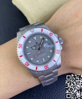 Rolex.Submariner Custom White Ceramic Bezel Size 40mm Watch