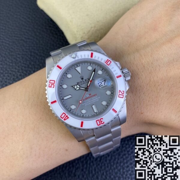 Rolex.Submariner Custom White Ceramic Bezel Size 40mm Watch