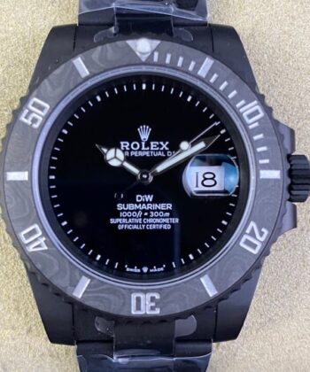 New Rolex Submariner Custom Carbon Fiber Bezel Size 40mm