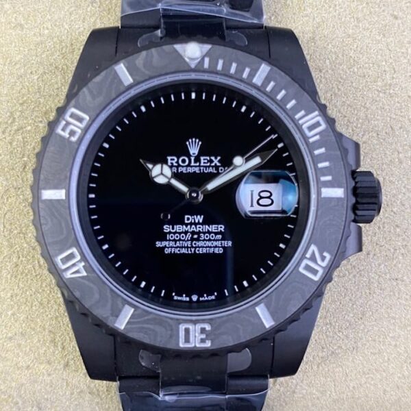 New Rolex Submariner Custom Carbon Fiber Bezel Size 40mm