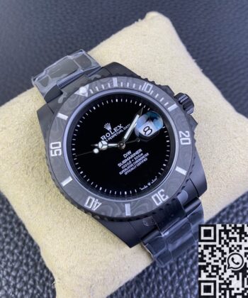 New Rolex Submariner Custom Carbon Fiber Bezel Size 40mm